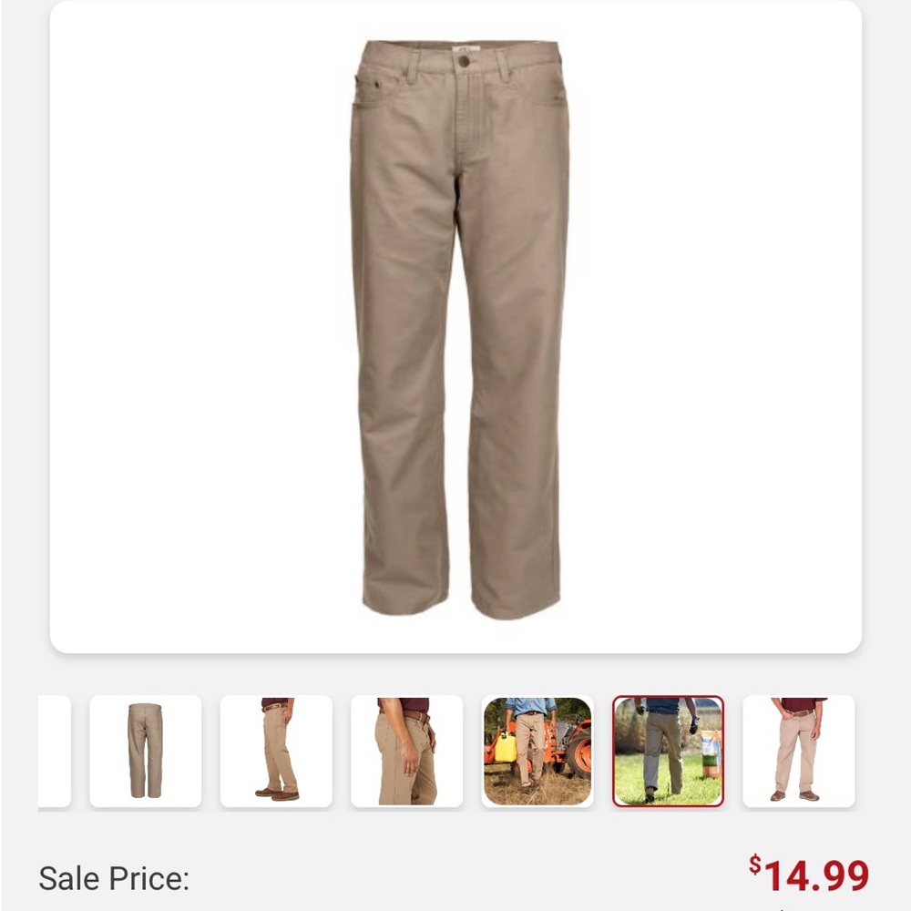 New Blue Mountain 5 pocket beige pants. Regular fit